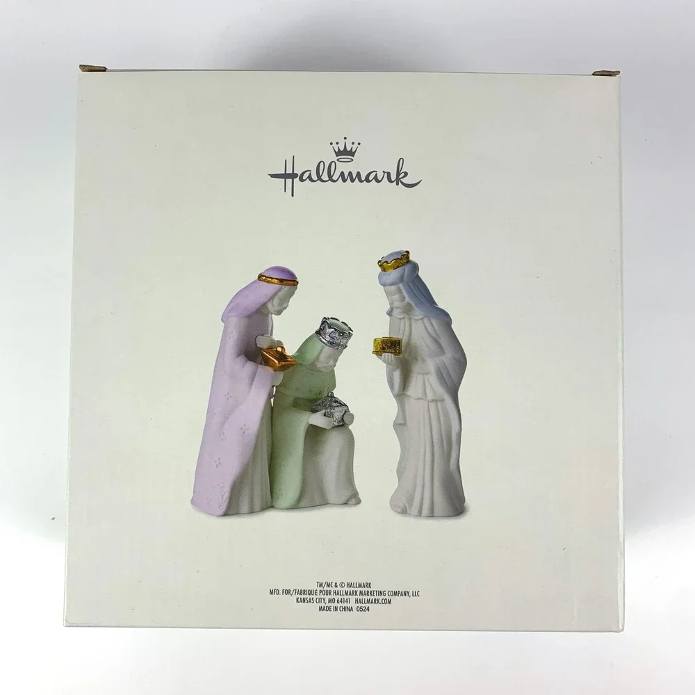 Hallmark Wise Men Set 2 pc‎ Frankincense Myrrh Gold Christmas Nativity